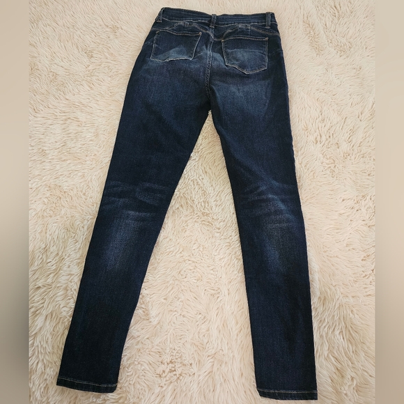 Wax Jean Dark Blue Skinny Jeans - Picture 2 of 3